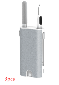 5 In 1 Screen Cleaner Kit Camera Phone Tablet Laptop Screen Cleaning Tools Earphone Cleaning Brush Pen For Office (Color: White, quantity: 3PCS)