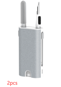 5 In 1 Screen Cleaner Kit Camera Phone Tablet Laptop Screen Cleaning Tools Earphone Cleaning Brush Pen For Office (Color: White, quantity: 2PCS)